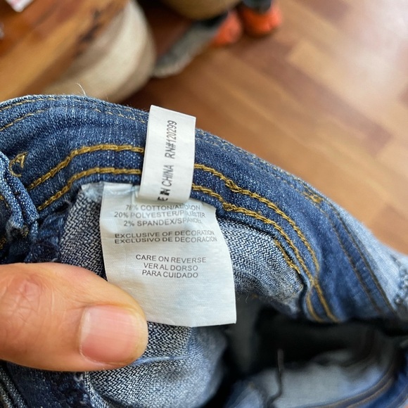 Be-Girl Basic Medium Idigo Distressed Denim Long Overalls Size: 2XL - Picture 7 of 14